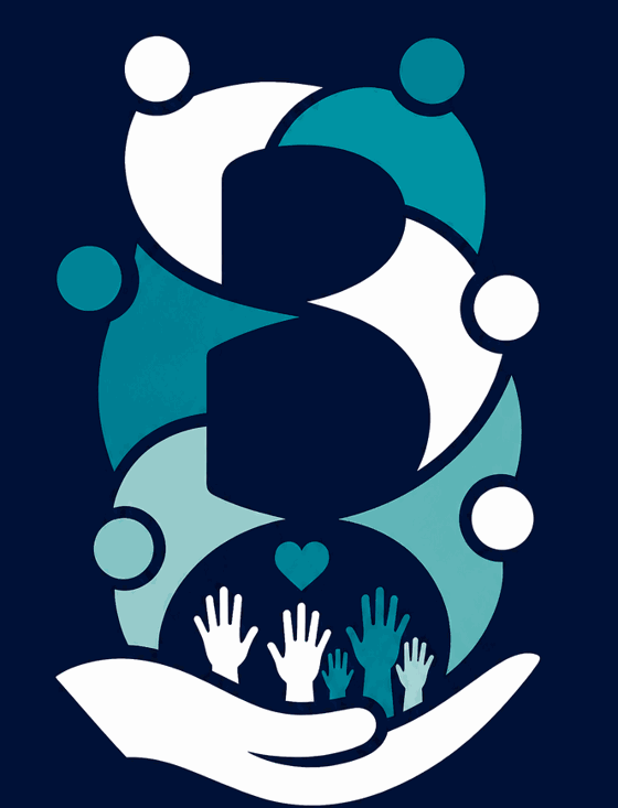 BCYA logo: six figures forming the letter B above an open hand